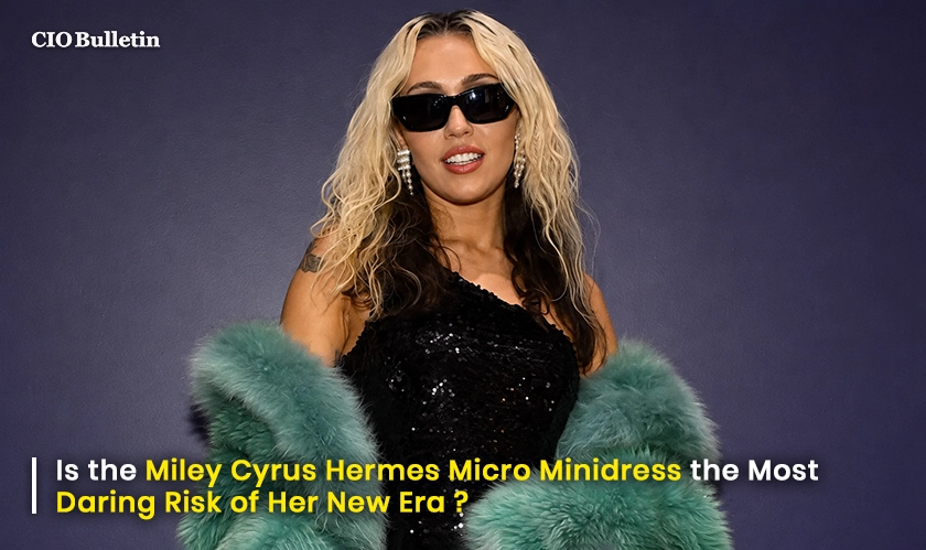  Miley Cyrus Hermes Micro Minidress Look 